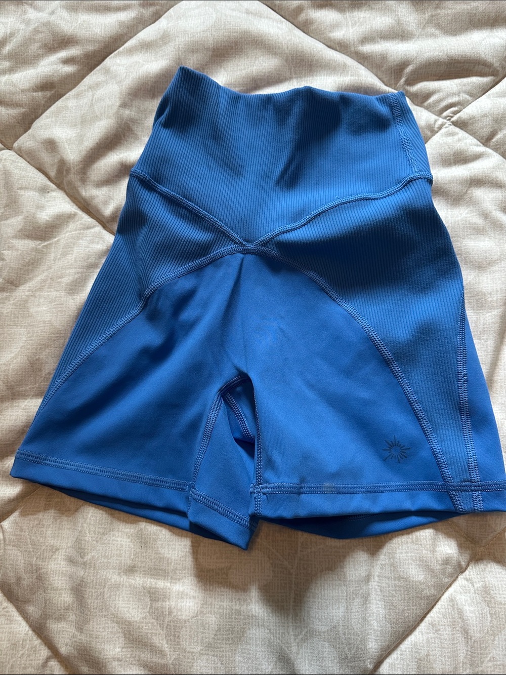 aerie Royal Blue High-Waist Athletic Bike Shorts